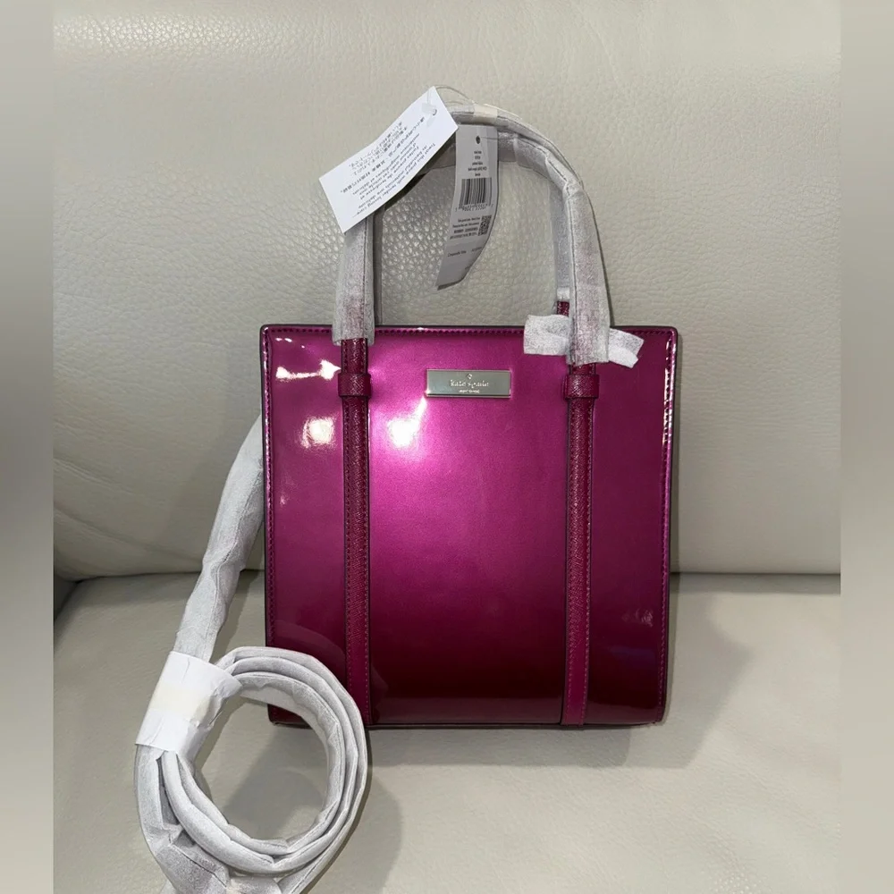 Kate Spade New York KENZIE SMALL TOTE Dark Raspberry - Picture 1 of 10
